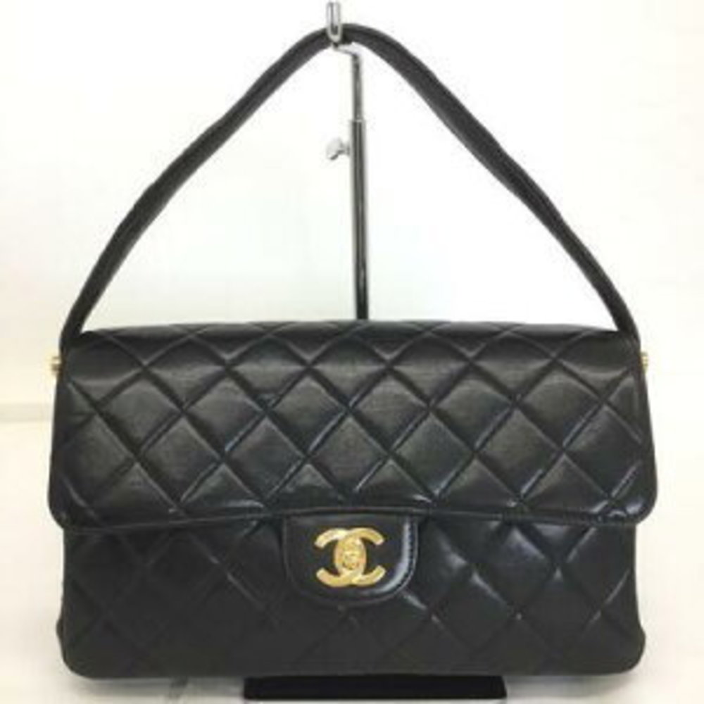 CHANEL One Shoulder Bag Handbag Matelasse Black